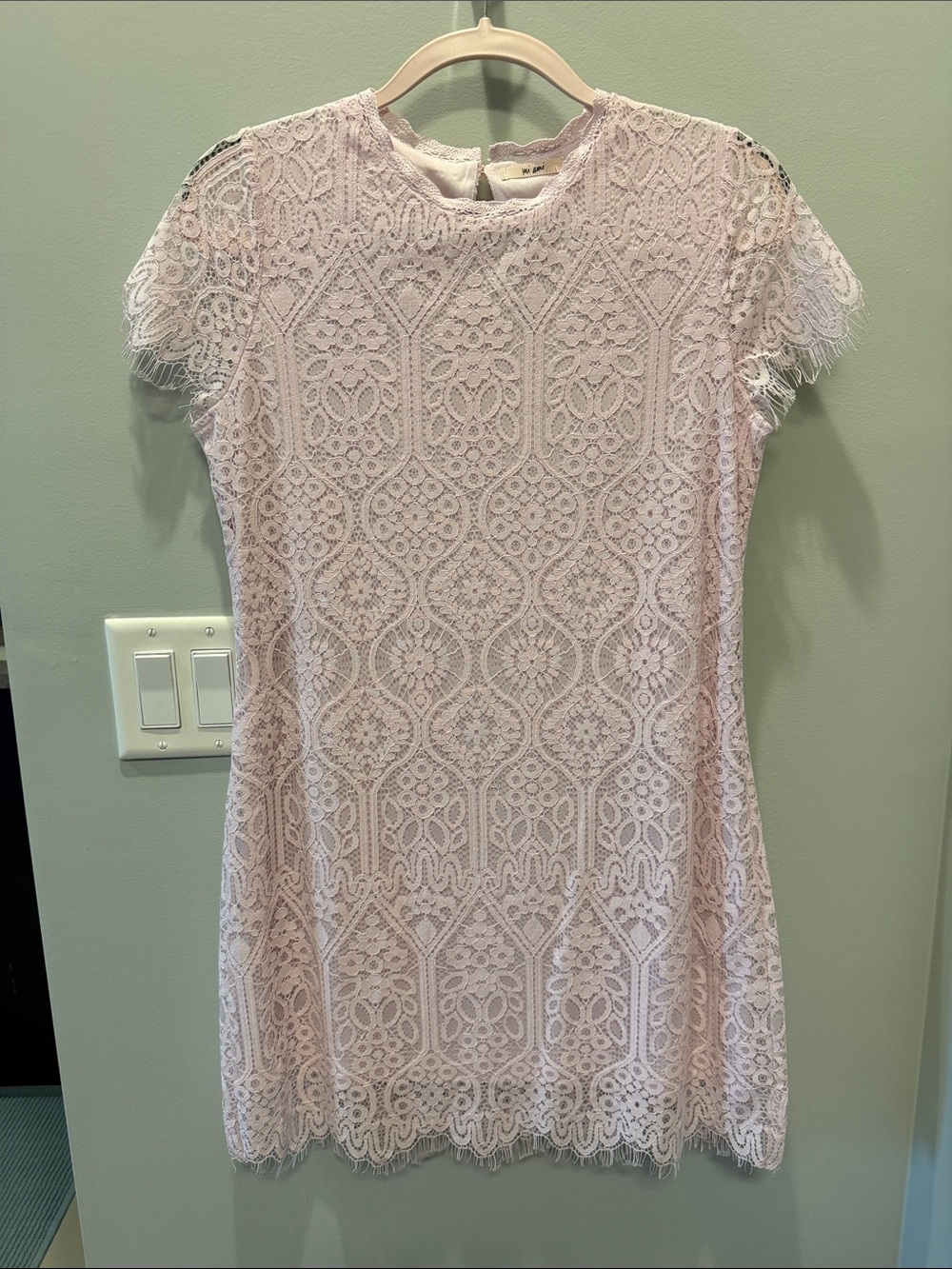 Lace Shift Dress in Soft Blush - Miami - Francesca’s